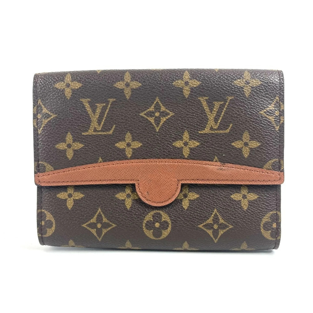 LOUIS VUITTON Authentic Brown Monogram Canvas Hobo Bag